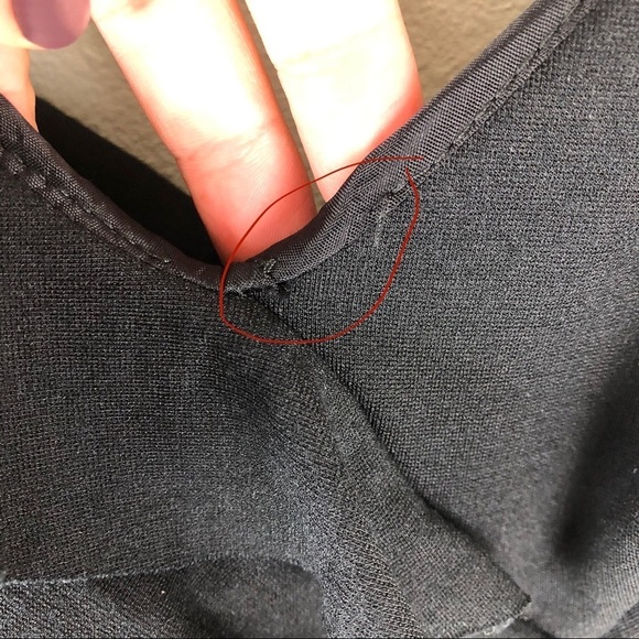 Nanette Lepore- Black some ruffled shoulder dress - Picture 7 of 15